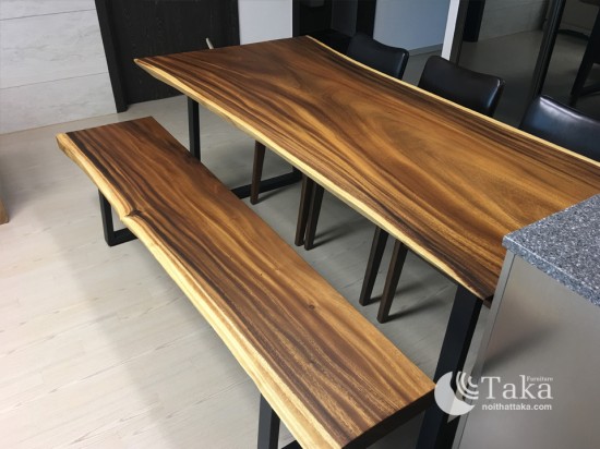 Dining table of pure western tamarind wood 1800×800