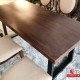 Raintree wood dining table set 0.8 x 1.8m + 6 chairs