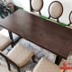 Raintree wood dining table set 0.8 x 1.8m + 6 chairs