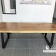 Natural tamarind wood table + bench set 2.4m